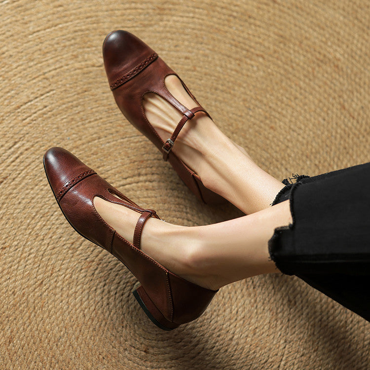 Ella | Luxe Leather Ballet Flats