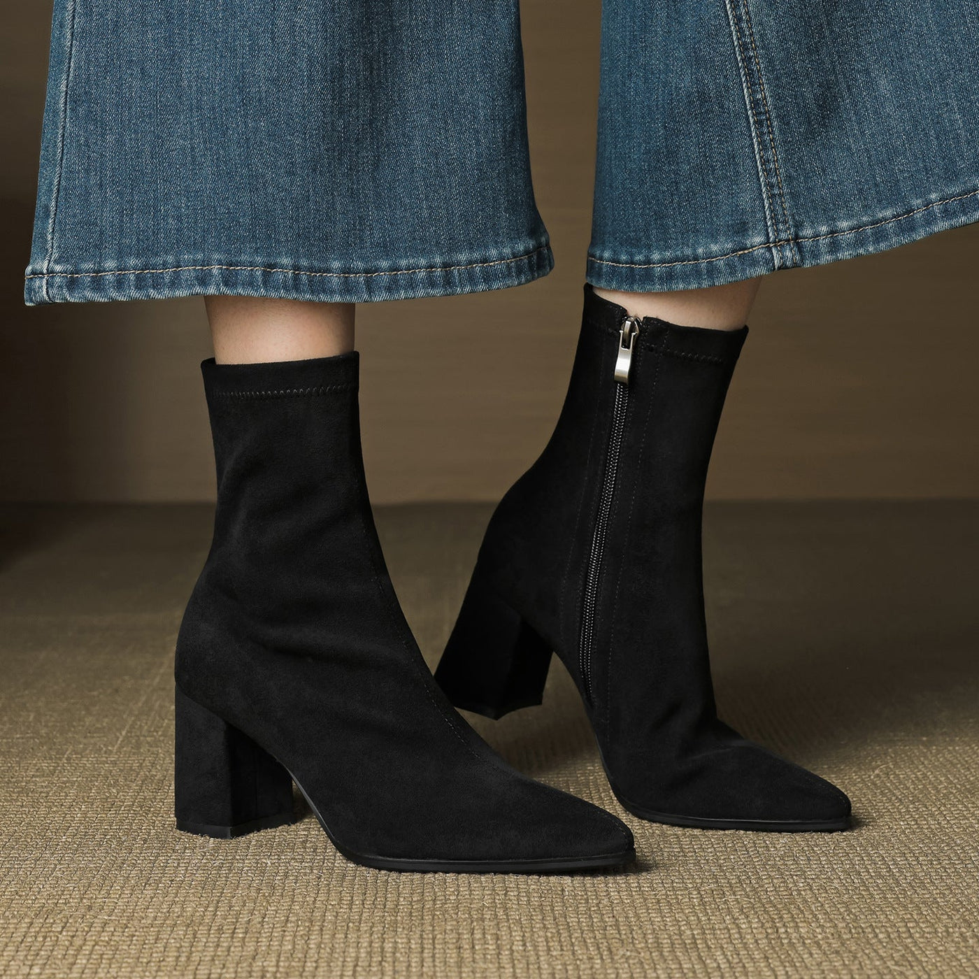Zara | Luxe Suede Ankle Boots