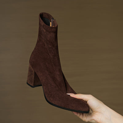Zara | Luxe Suede Ankle Boots