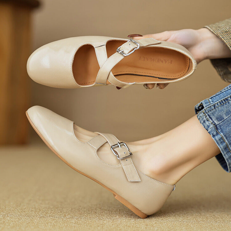 Kylie | Luxurious Leather Ballet Shoes