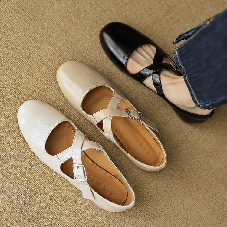 Kylie | Luxurious Leather Ballet Shoes