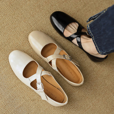 Kylie | Luxurious Leather Ballet Shoes