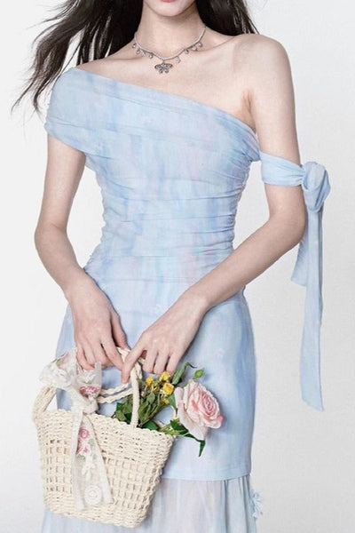 Zara | Chic One-Shoulder Maxi Dress