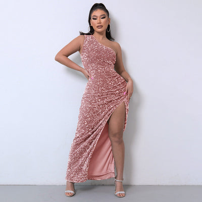 Luxe | One-Shoulder Evening Gown