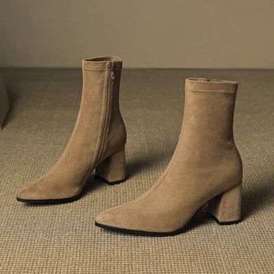 Zara | Luxe Suede Ankle Boots