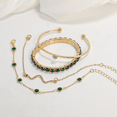 Elara | Elegant Gold Bracelet Set