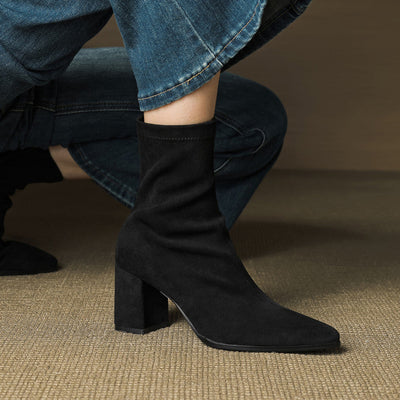 Zara | Luxe Suede Ankle Boots