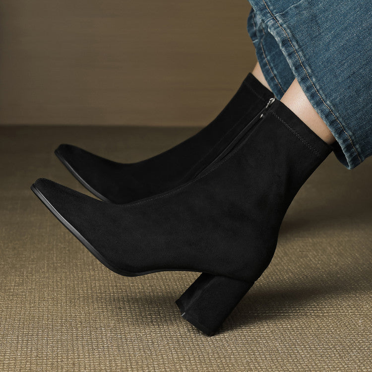 Zara | Luxe Suede Ankle Boots