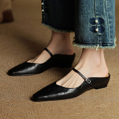 Zara | Luxurious Leather Mules