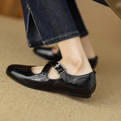 Kylie | Luxurious Leather Ballet Shoes