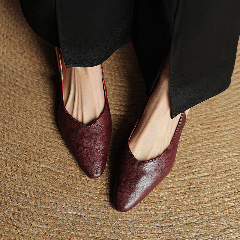 Ava | Chic Leather Slingbacks