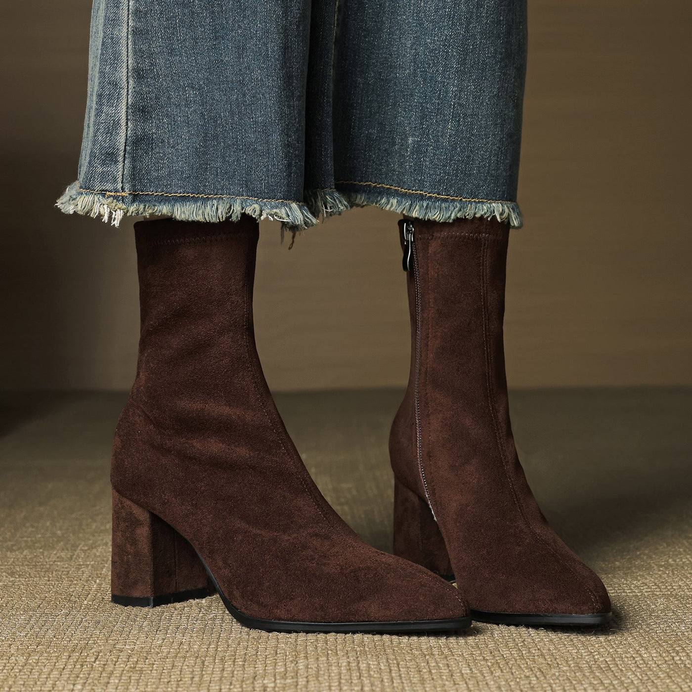 Zara | Luxe Suede Ankle Boots