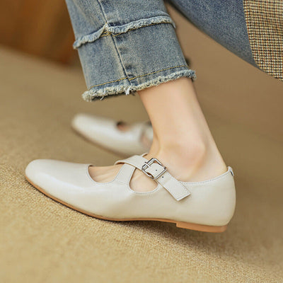 Kylie | Luxurious Leather Ballet Shoes