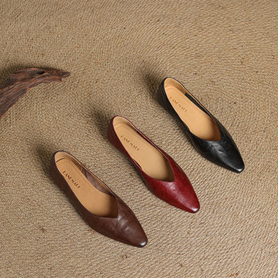 Zara | Luxe Leather Slip-Ons