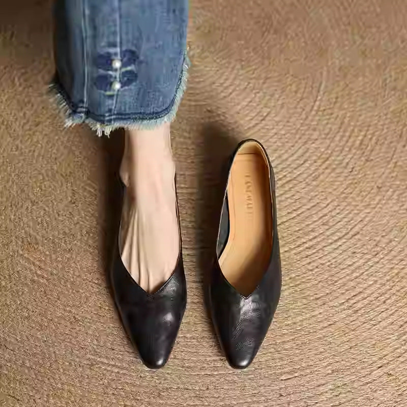 Zara | Luxe Leather Slip-Ons