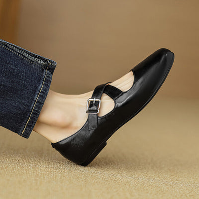 Kylie | Luxurious Leather Ballet Shoes