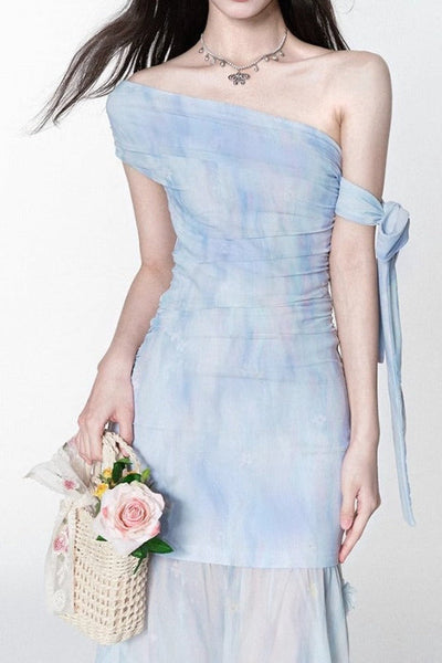 Zara | Chic One-Shoulder Maxi Dress