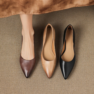 Mira | Luxurious Leather Ballet Flats
