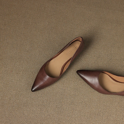 Mira | Luxurious Leather Ballet Flats