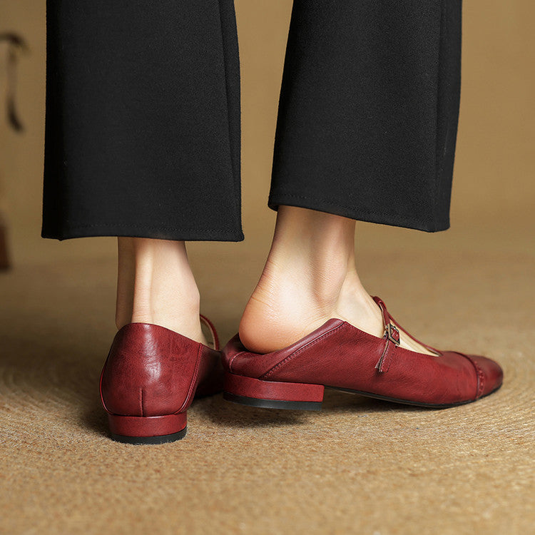 Ella | Luxe Leather Ballet Flats