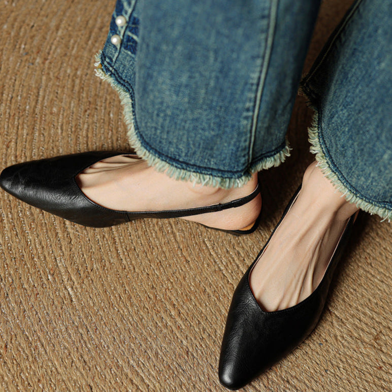 Ava | Chic Leather Slingbacks