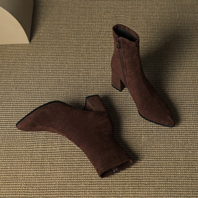 Zara | Luxe Suede Ankle Boots