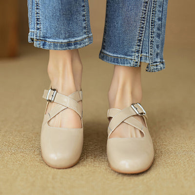 Kylie | Luxurious Leather Ballet Shoes