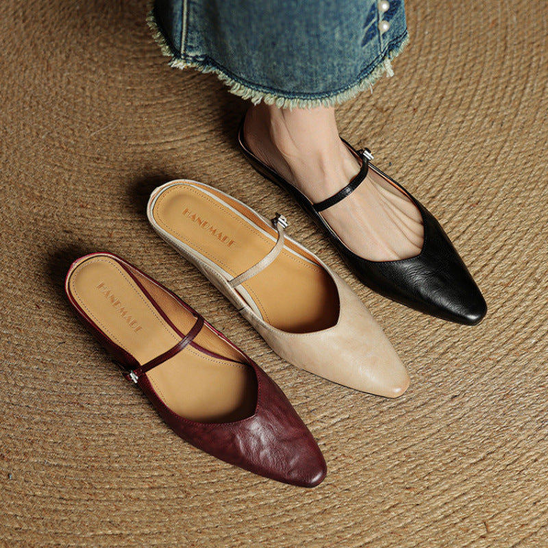 Zara | Luxurious Leather Mules