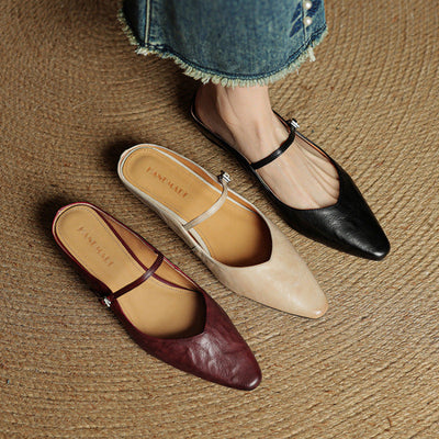 Zara | Luxurious Leather Mules