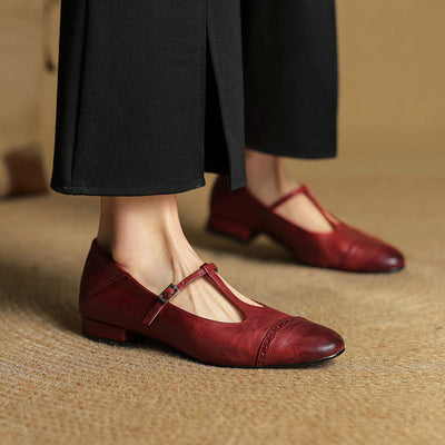 Ella | Luxe Leather Ballet Flats