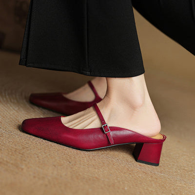 Zara | Luxurious Leather Mules