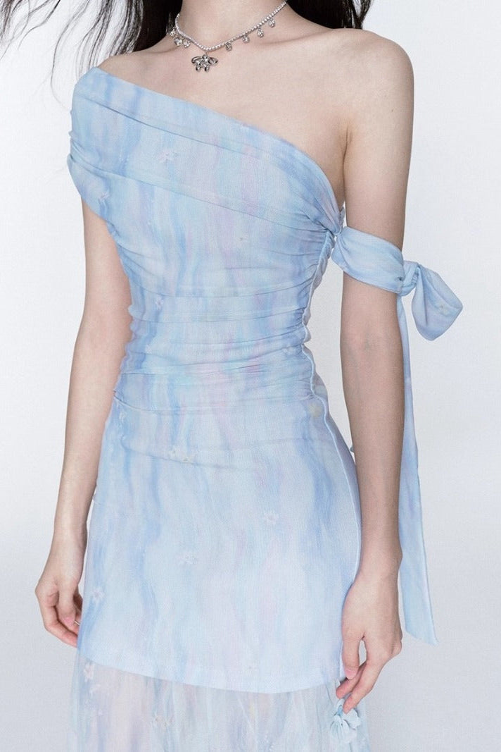 Zara | Chic One-Shoulder Maxi Dress