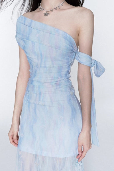 Zara | Chic One-Shoulder Maxi Dress