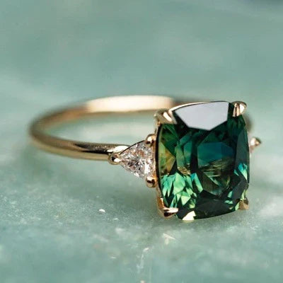 Emerald | Vintage Gold Gemstone Ring