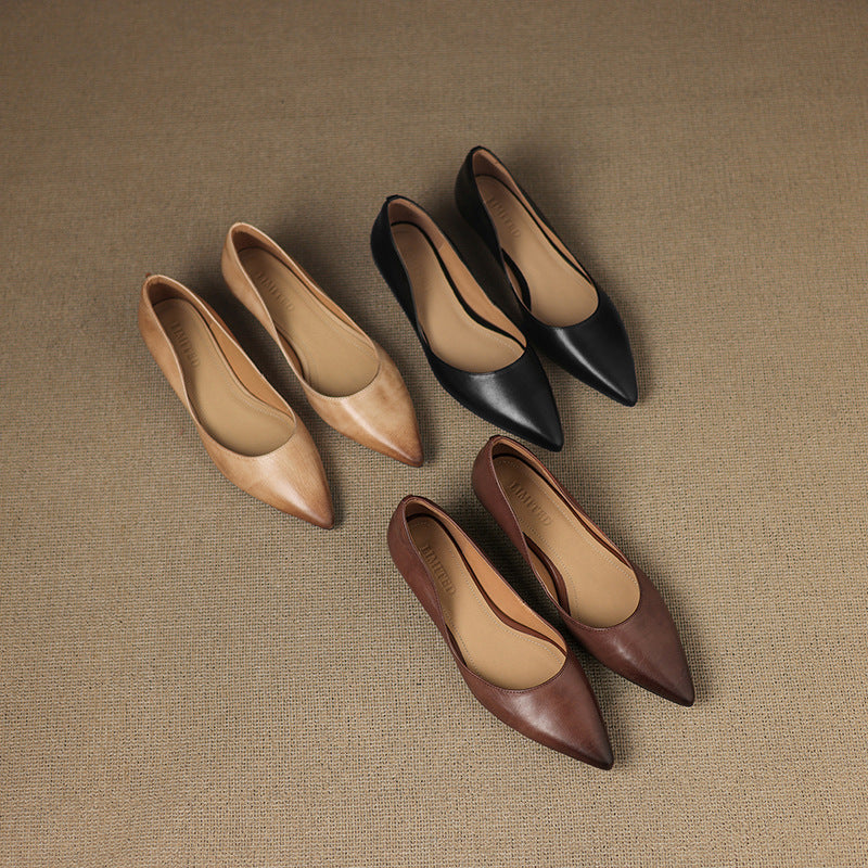 Mira | Luxurious Leather Ballet Flats