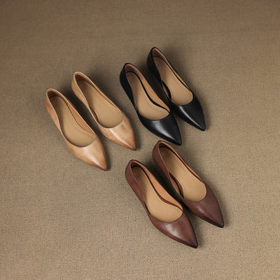 Mira | Luxurious Leather Ballet Flats