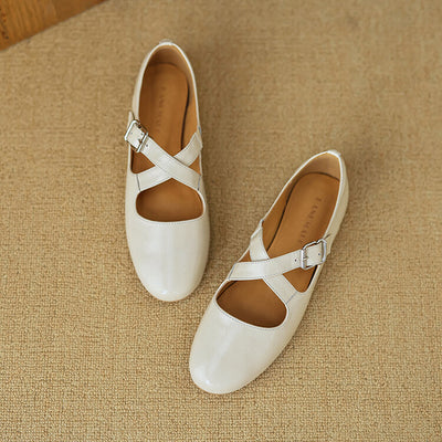 Kylie | Luxurious Leather Ballet Shoes