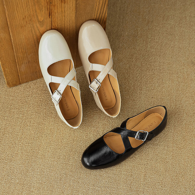 Kylie | Luxurious Leather Ballet Shoes