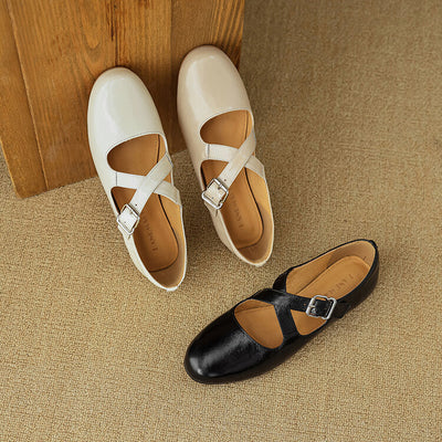 Kylie | Luxurious Leather Ballet Shoes