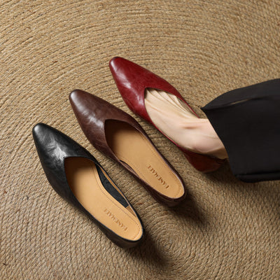 Zara | Luxe Leather Slip-Ons