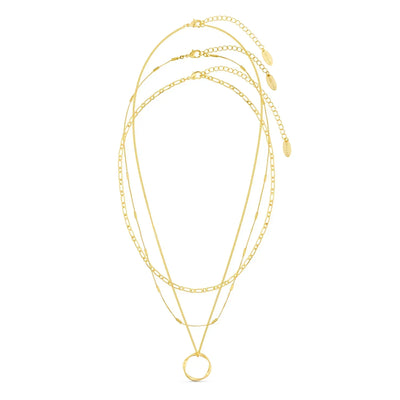 Aura | Chic Triple Strand Necklace