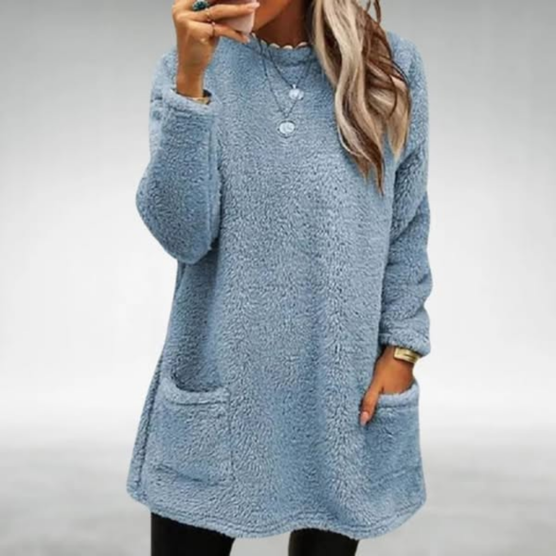 Mila | Cozy Fleece Sweater With Pockets