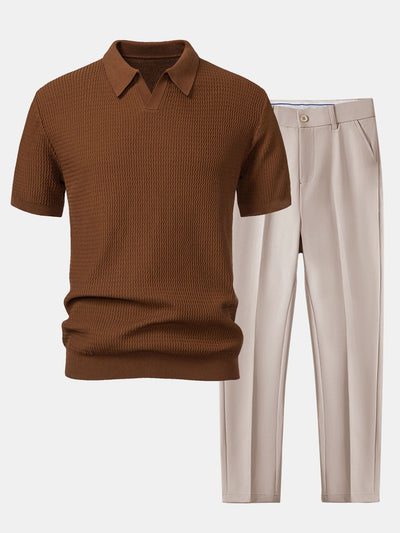 Teez | Golf V-Neck Polo Set