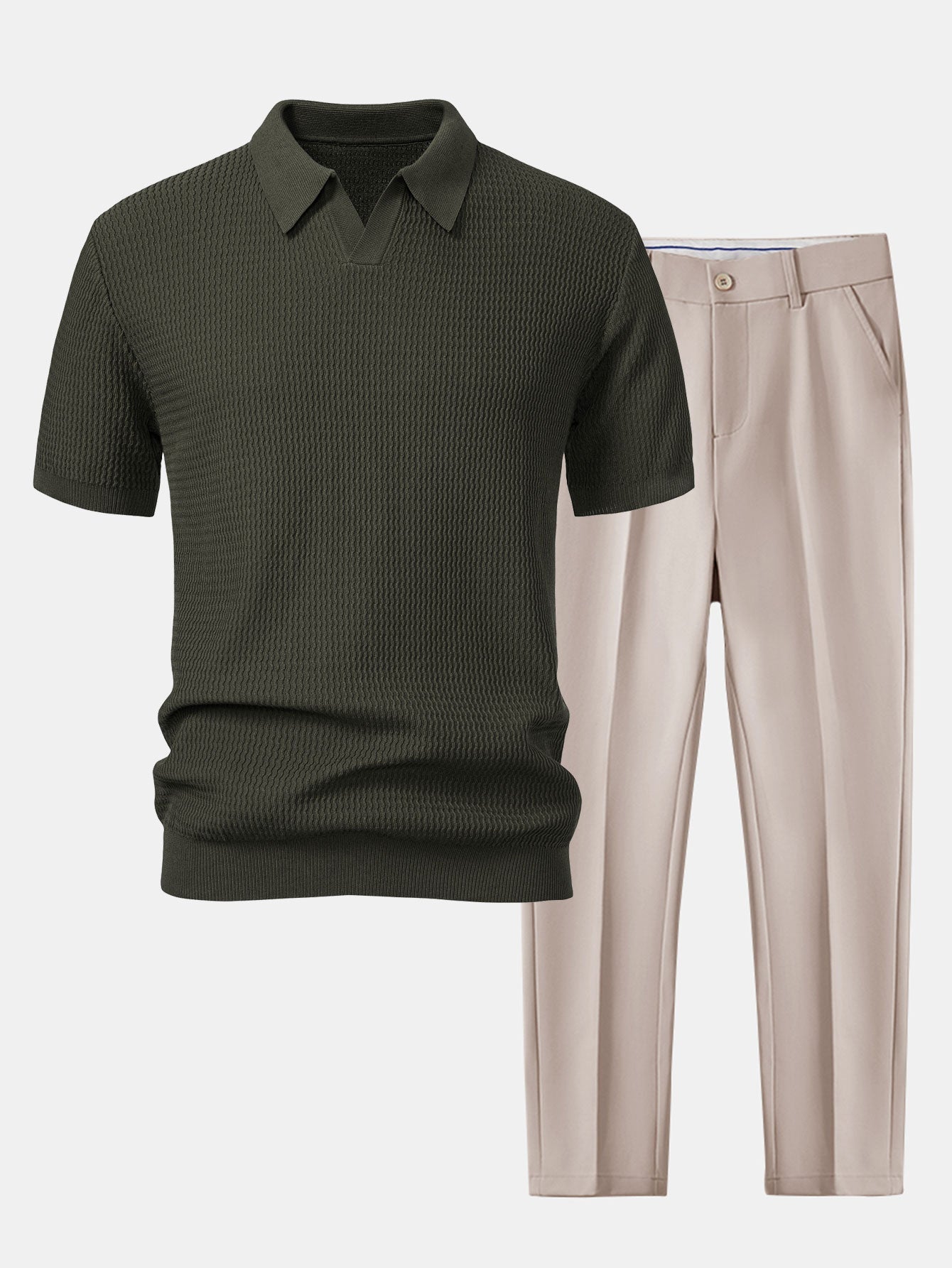 Teez | Golf V-Neck Polo Set