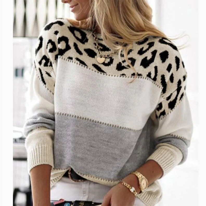 Mila | Cozy Leopard Print Sweater