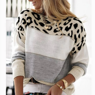 Mila | Cozy Leopard Print Sweater