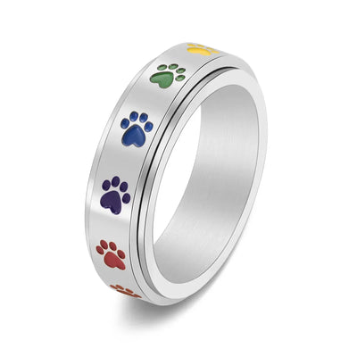 Pawfect | Rainbow Paw Stress Ring