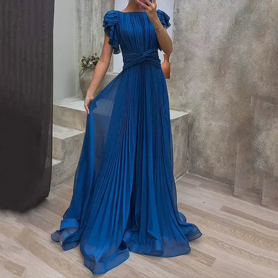 Luna | Elegant Pleated Evening Dress