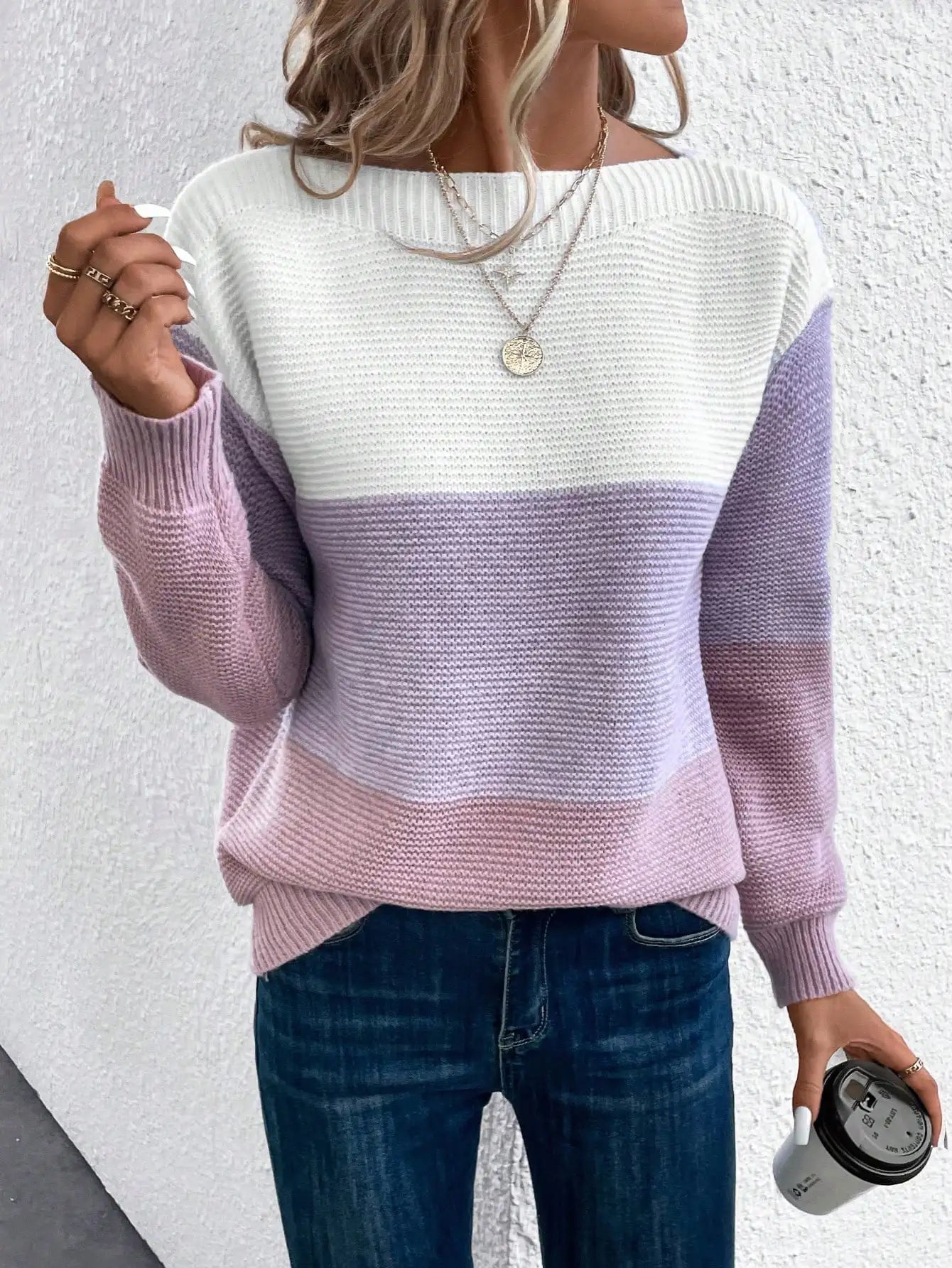 Haven | Cozy Ombre Knit Sweater