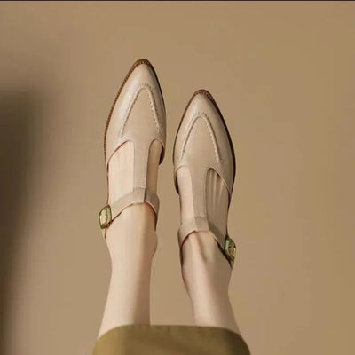 Vogue | Timeless Leather Buckle Shoes